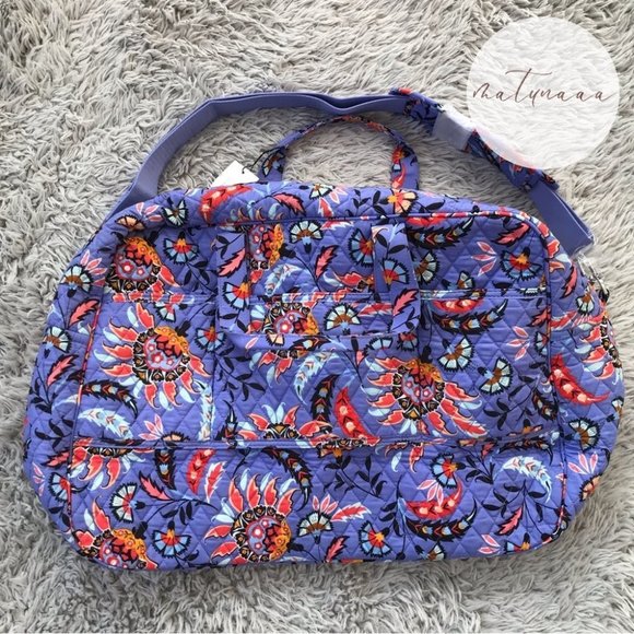Vera Bradley Large Travel Duffel Bag in Mural Garden - Picture 1 of 3